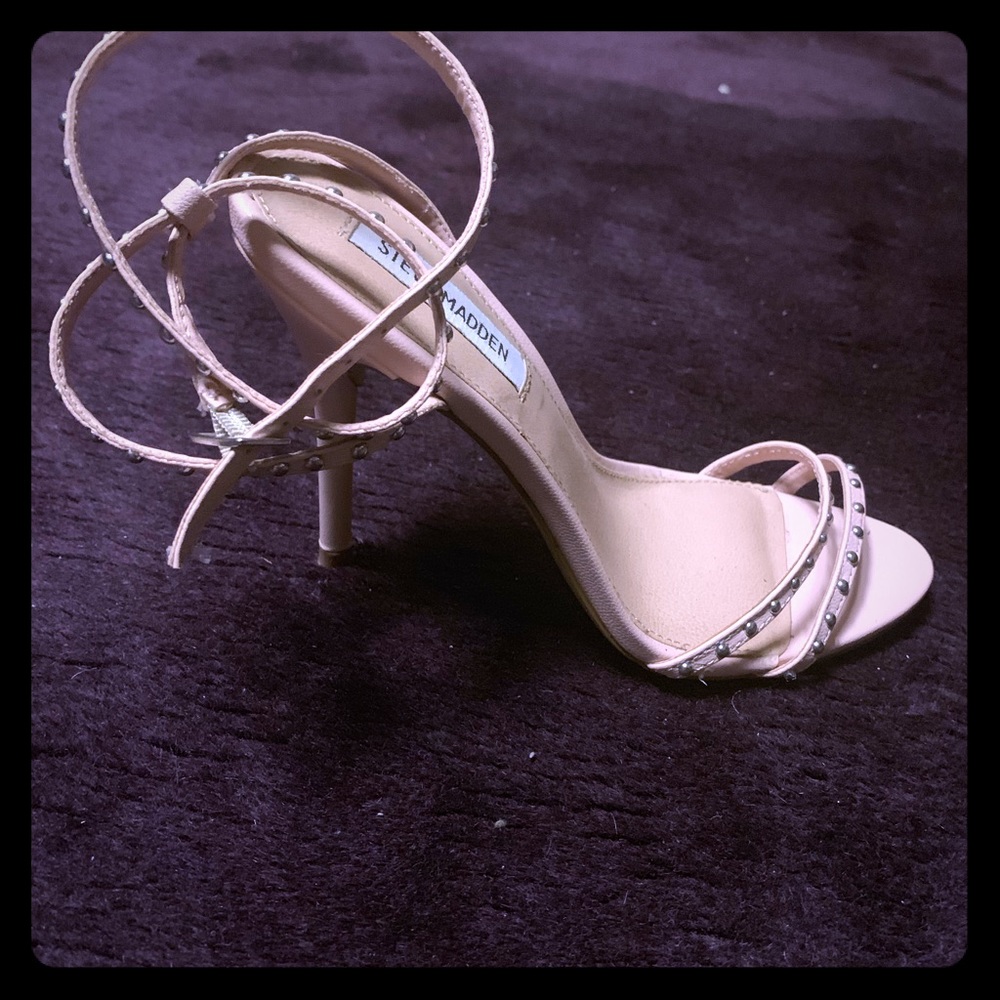 Steve Madden Pink studded strappy heels